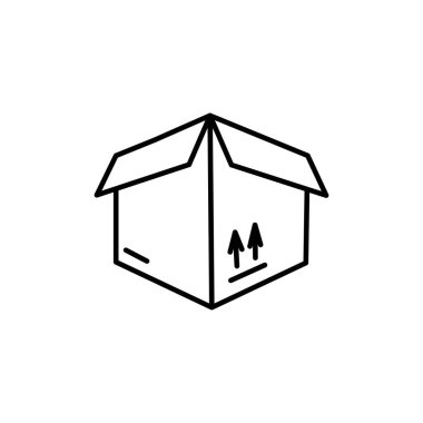 Kutu satırı ve doldurma tarzı simgesi tasarımı, Teslimat lojistik taşımacılık servis depolama servisi sanayisi ve küresel temalı Vektör illüstrasyonu