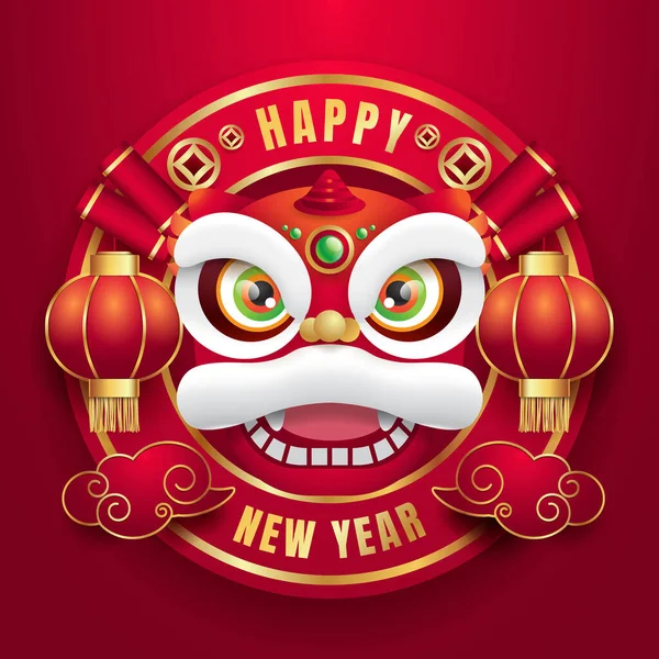 Chinese New Year stickers, symbols of China set