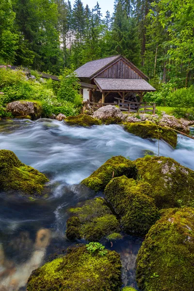 Gollinger Mill Gollinger Waterfall Golling Salzburg Austria Old Water Mill — Stock Photo, Image