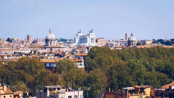 Skyline Róma Olaszország Panoráma Római Építészet Landmark Róma Városkép Róma — Stock Fotó