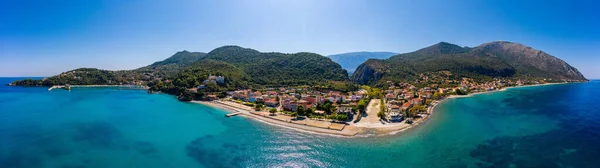 Luftaufnahme Der Stadt Poros Insel Kefalonia Griechenland Poros Stadt Der — Stockfoto