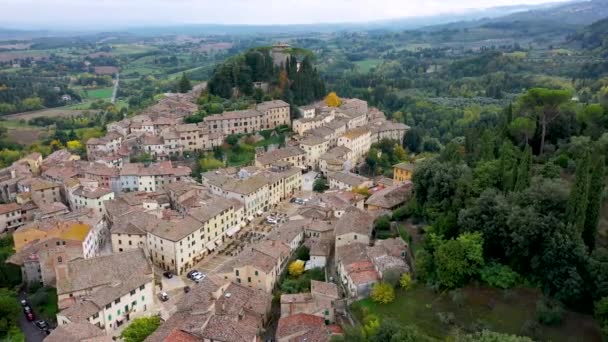 Cetona Travel Tuscany Italy Magnificent View Ancient Hilltop Village Cetona — Vídeo de Stock