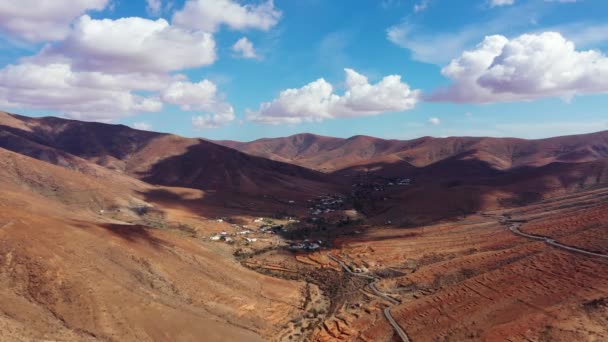 Parque Nacional Betancuria Isla Fuerteventura Islas Canarias España Espectacular Vista — Vídeo de stock