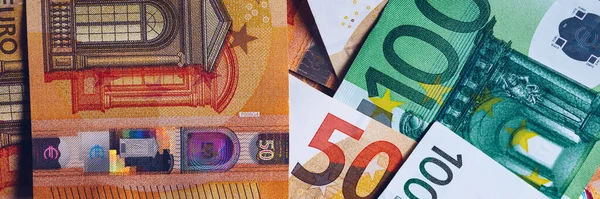 Euro Geld Euro Bargeld Banknoten Der Europäischen Union Euro Bargeld — Stockfoto