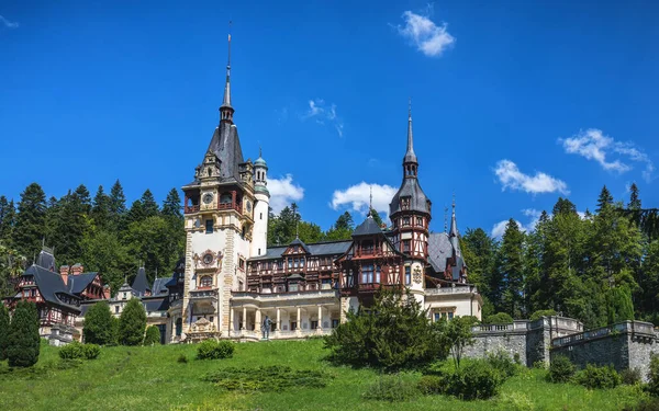 Castello Peles Sinaia Romania Dato Suo Valore Storico Artistico Castello — Foto Stock