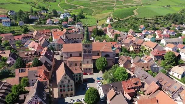 Casa Tradizionale Legno Turckheim Alsazia Francia Una Delle Città Famose — Video Stock