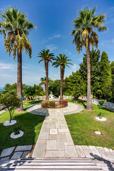 Achilleion Palace Corfu Island Greece Built Empress Austria Elisabeth Bavaria — ストック写真