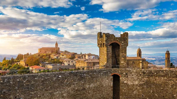 View Montalcino Town Tuscany Italy Montalcino Town Takes Its Name — Foto Stock