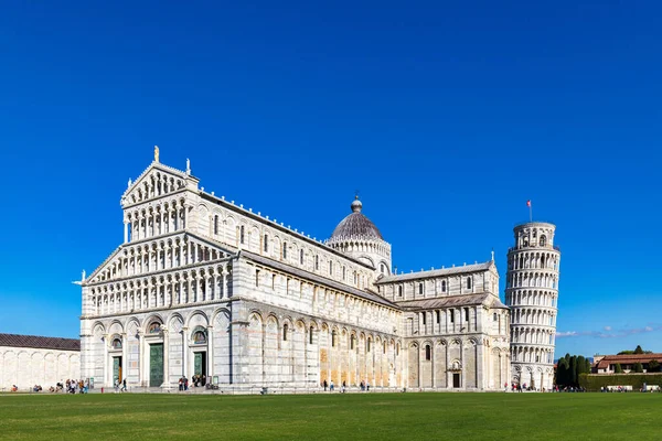 Pisa Cathedral Leaning Tower Sunny Day Pisa Italy Pisa Cathedral — Stockfoto