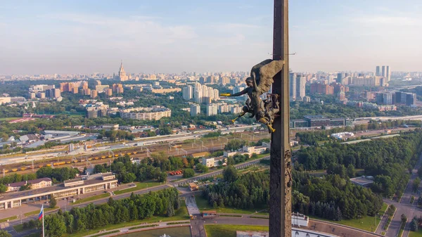 Obelisco Victoria Una Vista Moscú Desde Arriba — Foto de Stock