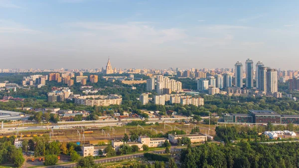 Vista Aérea Del Distrito Ramenki Moscú — Foto de Stock