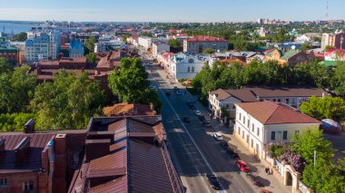 Lenin Bulvarı yazın kuş bakışı, Tomsk