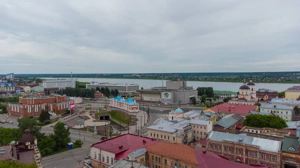 Blick Auf Tomsk Von Der Aussichtsplattform Des Museums — Stockfoto