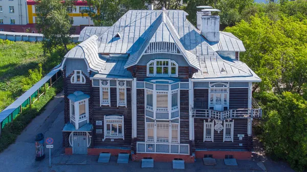 Muzeum Dřevěné Architektury Tomsku Město Rusko Stock Obrázky