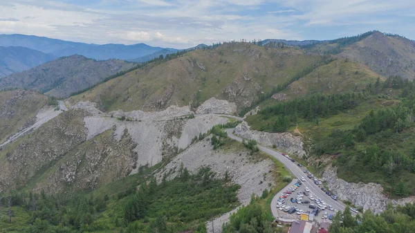 Chuisky Tract Road Rejonie Przełęczy Chike Taman Republika Górska Altai — Zdjęcie stockowe