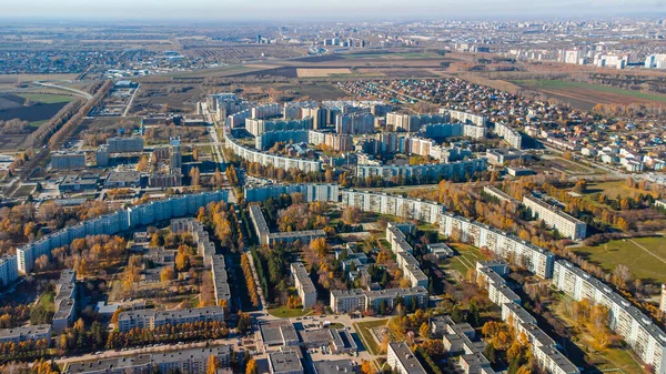 Ciudad Krasnoobsk Desde Una Vista Aérea Novosibirsk Rusia — Foto de Stock
