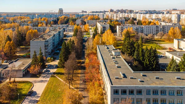 Paisaje Urbano Otoño Ciudad Krasnoobsk Región Novosibirsk Rusia — Foto de Stock