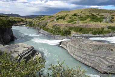 Salto Grande çıkışı, Torres del Paine Ulusal Parkı, Patagonya Şili 