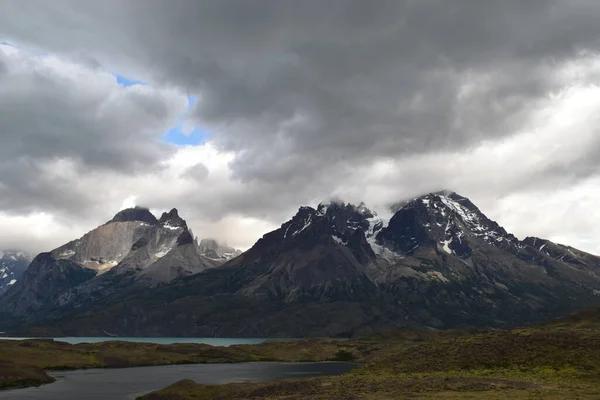 Cuernos Del Paine Nationaal Park Torres Del Paine Patagonië Chili — Stockfoto