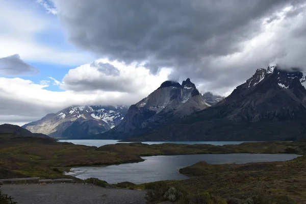 Cuernos Del Paine Národní Park Torres Del Paine Patagonia Chile — Stock fotografie