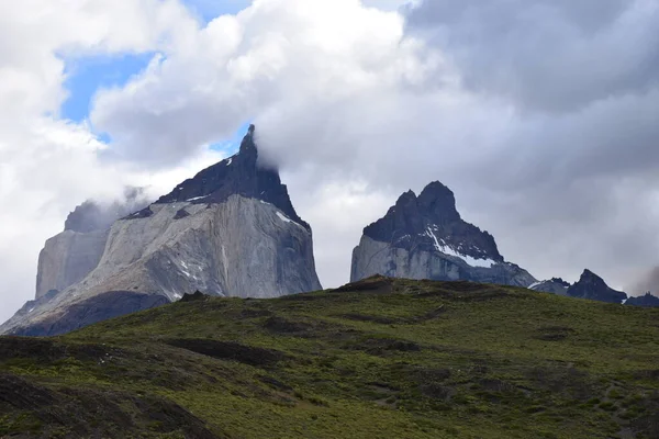 Cuernos Del Paine Parque Nacional Torres Del Paine Patagônia Chile — Fotografia de Stock