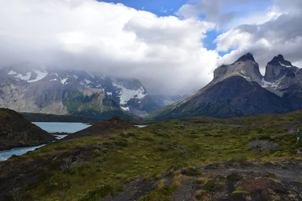 Cuernos Del Paine Nationalpark Torres Del Paine Patagonien Chile — Stockfoto