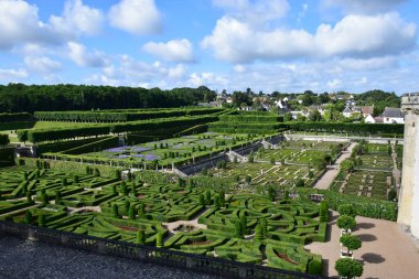 Villandry Kalesi ve bahçeleri, Loire, Fransa