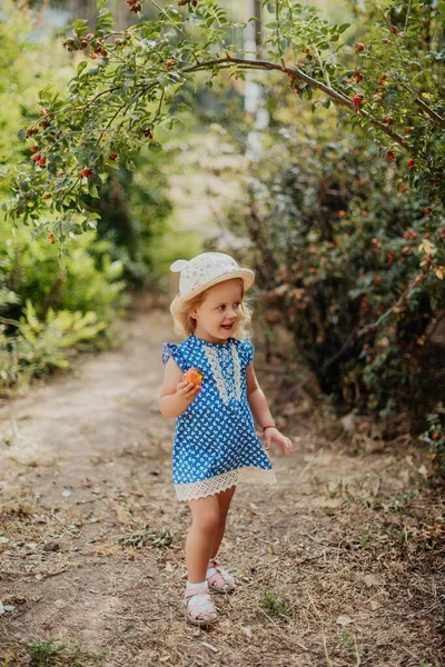 Parkta turtası olan küçük kız