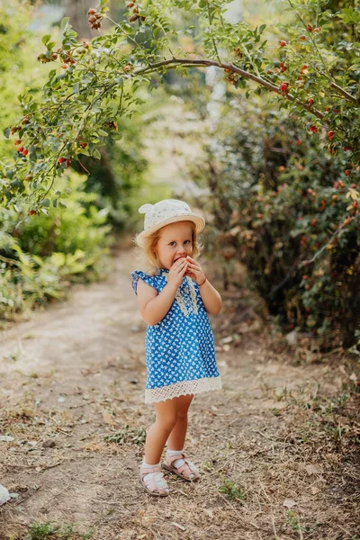 Parkta turtası olan küçük kız