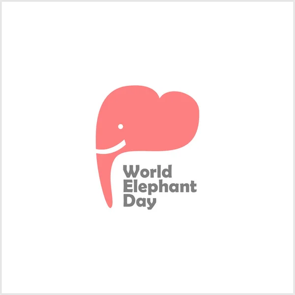 2D illustration of Cute Elephant logo for print, card, banner, web, video etc.
