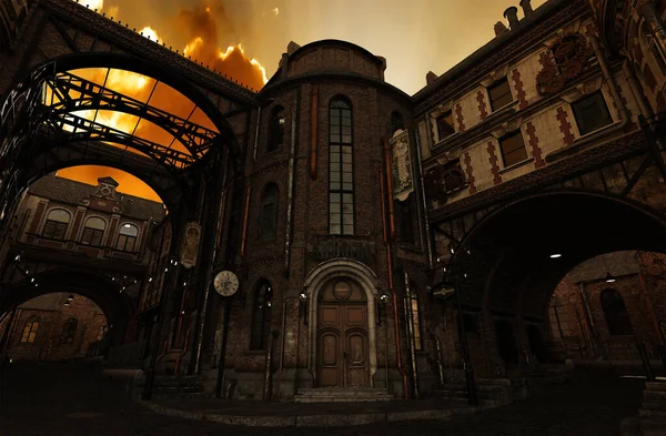 Steampunk Caddesi 3D Render