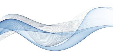 Güzel renk açık mavi dalga tasarımı