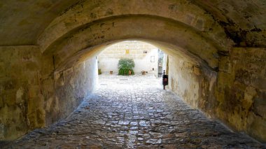 Matera İtalya güneşli bir günde