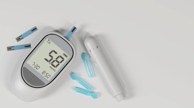 Tıbbi deneklerle kan şekeri ölçerleri ve hipoglisemik ilaçlar.