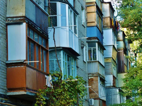 オデッサウクライナのソビエト様式の住宅街 — ストック写真