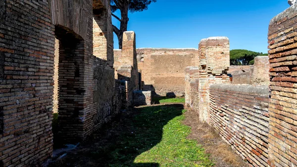 Ostia Antica Ist Eine Große Archäologische Stätte Der Nähe Der — Stockfoto
