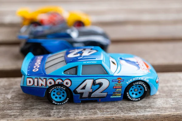 Primo Piano Mattel Cal Weathers Modello Giocattolo Auto Sportive Altri — Foto Stock