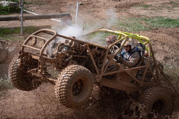 Extrémní Nissan Patrol Proto Crawler Druhé Generace Dělá Road — Stock fotografie