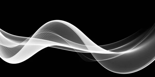 Beautiful Abstract Black White Wave Design — Stock Photo, Image