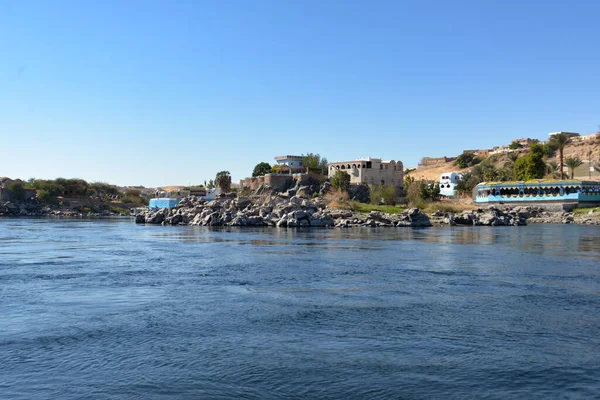 Croisière Sur Nil Assouan Paysages Egypte — Photo