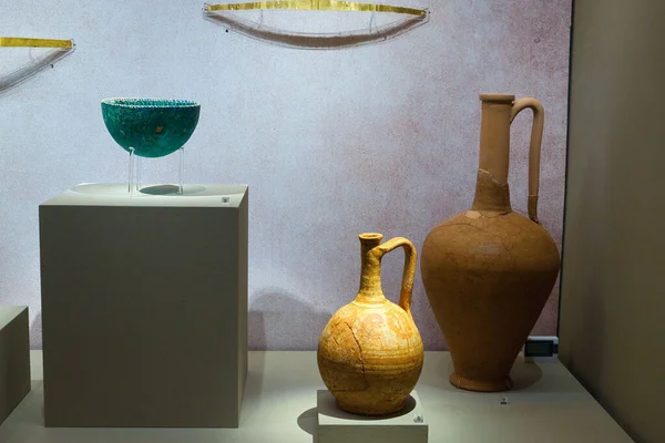 Археологический Музей Пилоса Является Одним Самых Важных Музеев Мессинии Залах — стоковое фото