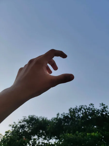 Beautiful Sky Hand — Stock Photo, Image