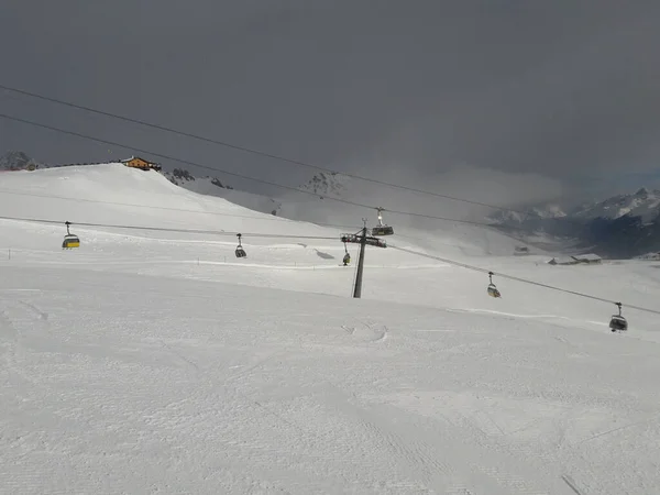 Skiën Moritz Winter — Stockfoto