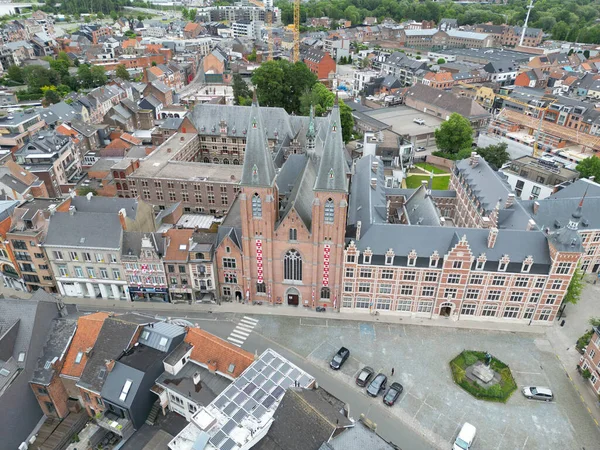 Veduta Aerea Dell Abbazia Benedettina Dendermonde Belgio — Foto Stock