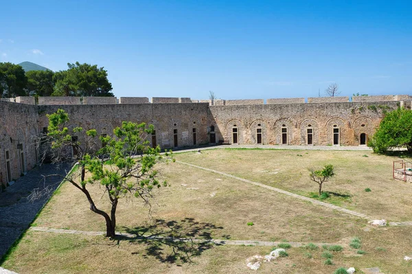 Fæstningen Pylos Niokastro Begyndte Blive Bygget Osmannerne 1573 Kort Efter - Stock-foto