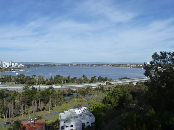 Blick Vom Kings Park Auf Die Stadt Perth Westaustralien Australien — Stockfoto
