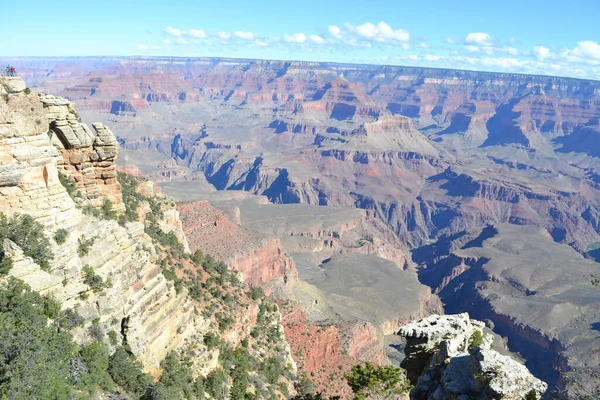 Eine Luftaufnahme Der Wunderschönen Berge Grand Canyon Arizona Usa — Stockfoto