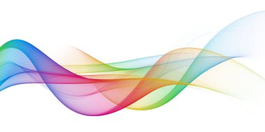 Güzel çok renkli ışık soyut dalga tasarımı