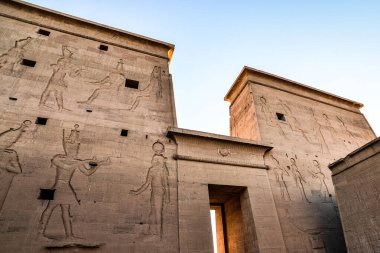 Aswan 'da bir tapınak - Eski Mısır' a ait
