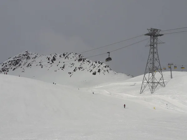 冬季在圣莫里茨滑雪 — 图库照片